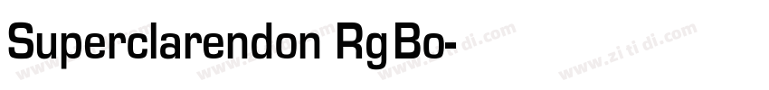 Superclarendon Rg Bo字体转换